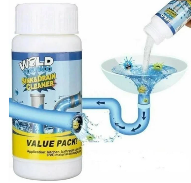 Потужний очисник для миття та зливу WILD Tornado Sink & Drain Cleaner