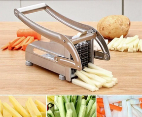 Сталева картоплерізка, овочерізка Potato Chipper / Машинка для нарізки картоплі соломкою