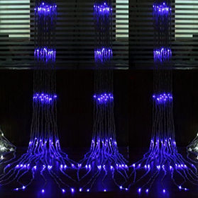 Світлодіодна гірлянда завіса «Дощ-Водоспад» 480LED, 3х2м синій
