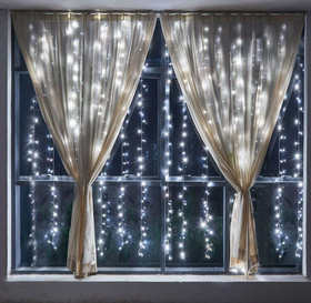 Світлодіодна гірлянда штора Curtain 3х2 метри, 500 LED, колір білий