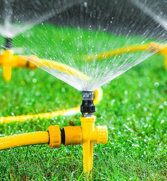 Садовый спринклер, разбрызгиватель с вращением на 360 система полива Lawn Water Sprinkler