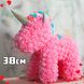 Единорог из роз 38см 3D Flower Unicorn Оригинальный подарок девушке в подарочной упаковке