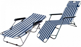 Шезлонг (крісло-лежак) для пляжу, тераси та саду