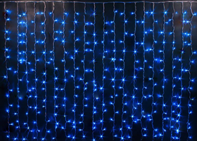 Світлодіодна гірлянда штора Curtain 3х2 метри, 500 LED, колір синій