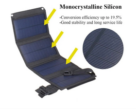 Складна сонячна панель, портативна сонячна батарея, Power Bank на сонячних батареях