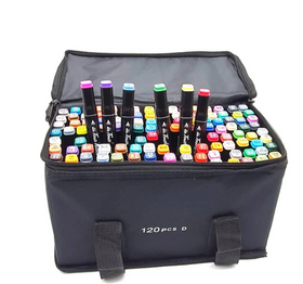 Набір скетч-маркерів 120 кольорів, Якісні двосторонні спиртові маркери для скетчингу