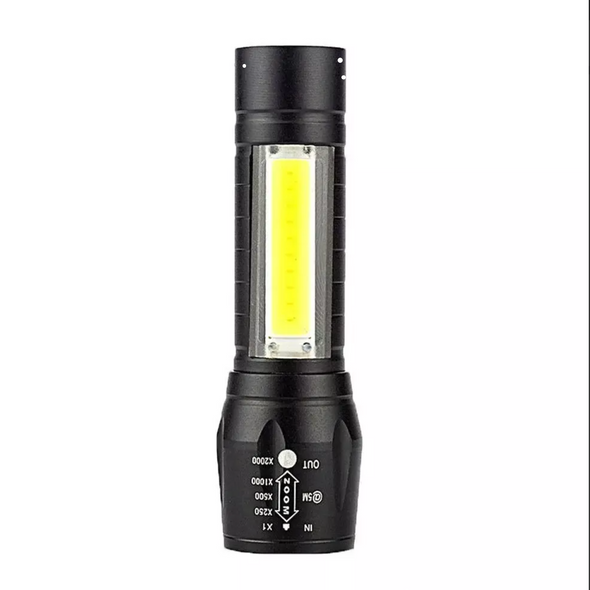 Ліхтарик світлодіодний на акумуляторі BL 511 COB USB потужний ліхтар з боковим підсвічуванням