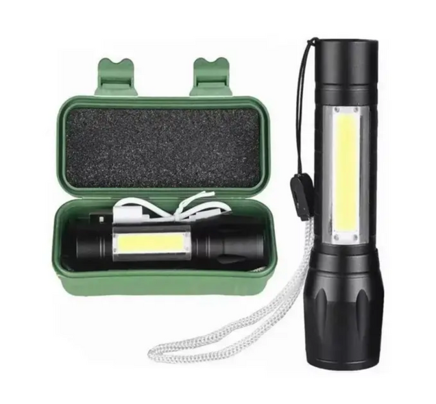 Компактний потужний акумуляторний LED ліхтарик USB COP BL-511 158000 W