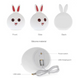 Силиконовый детский ночник зайчик RABBIT SILICONE LAMP, USB. Настольный светильник.