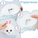 Силиконовый детский ночник зайчик RABBIT SILICONE LAMP, USB. Настольный светильник.