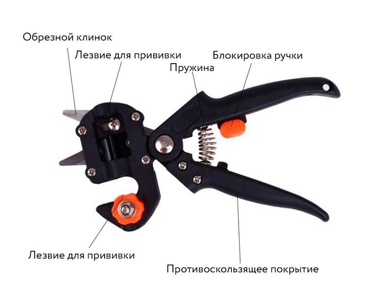 Секатор щеплювальний Titan Professional Grafting Tool з 3 ножами