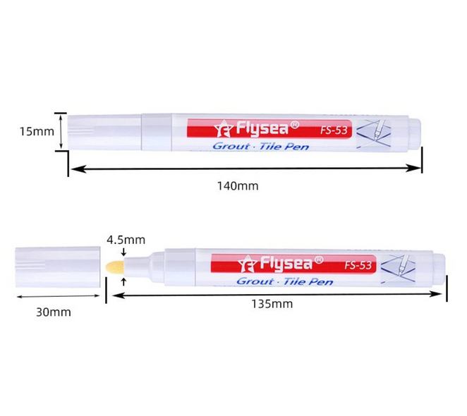 Маркер для фарбування швів плитки White