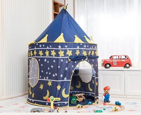 Дитячий ігровий намет Beautiful Cubby house ігровий Замок намет для малюків, для гри вдома та на вулиці Синя