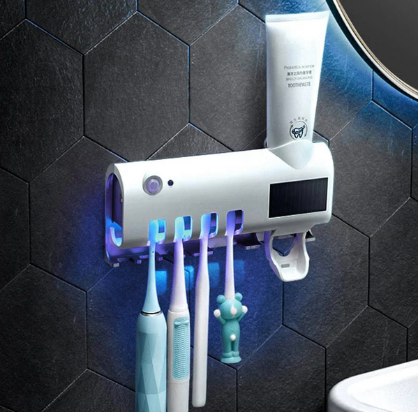 Держатель УФ стерилизатор для зубной пасты и щеток Toothbrush Sterilizator