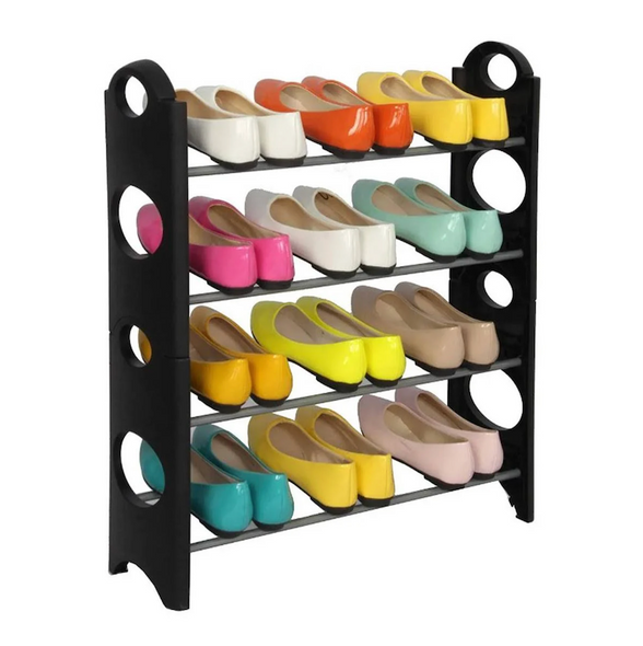 Полиця для взуття Shoe Rack 4 полиці, 12 пар