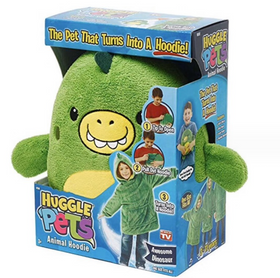 Дитяча толстовка трансформер із капюшоном іграшка Huggle Pets Animal Hoodie Green