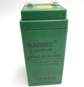 Акумулятор 4V 4A для торгових ваг світильників та ліхтарів акумуляторна батарея AGM 4000 мАh RAGGiE 2FM-4