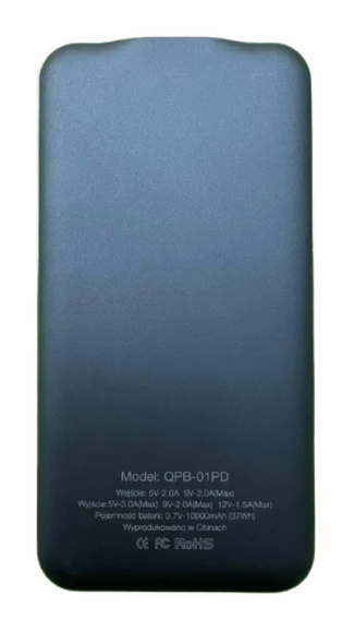 Power bank, павербанк Q-Touch QPB-01 10000 mAh (фактична 10000мАч, зроблено на європейський ринок)