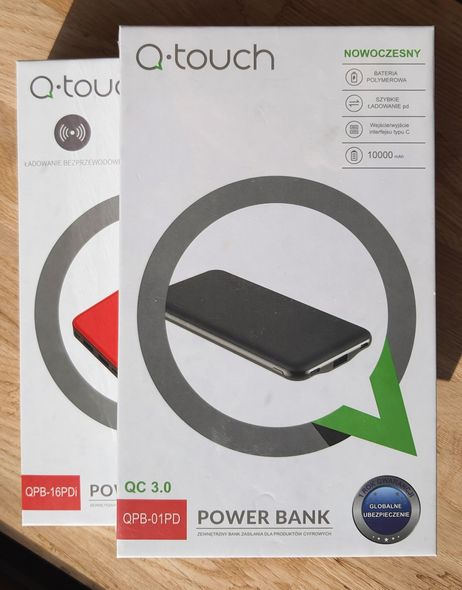 Power bank, павербанк Q-Touch QPB-01 10000 mAh (фактическая 10000мАч, сделано на европейский рынок)