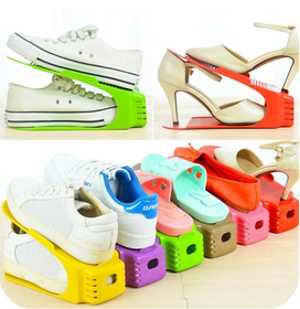 Стійкі підставки Shoe Стійки для зберігання взуття (комплект 4 шт.) колір мікс