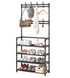 Напольная вешалка для одежды с подставкой для обуви New simple floor clothes rack (60х29.5х151 см)