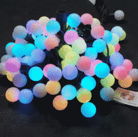 Світлодіодна гірлянда кулька 40Led, 18мм - RGB