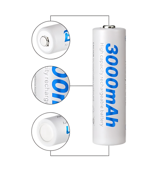 Аккумуляторная батарейка AA Ni-MH 1.2V 3000mAh Beston