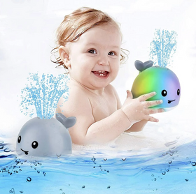Іграшка для купання дітей "Кіт фонтан" Mini Whale Fountain Сірий дитячі іграшки біля ванни (VS7004654-1)