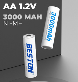 Аккумуляторные батарейки AA NiMh 1.2V 3000mAh Beston - 2шт