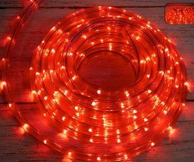 Готовий Набір Дюралайта Червоний 10м ( реальні 8м ) led, 2-жили, ⌀11мм, IP65 Кратність різання 2м