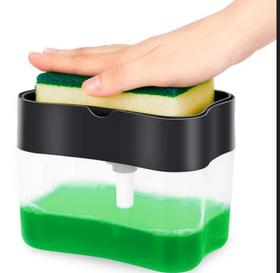 Диспенсер Soap Pump Sponge Cadd для миючого засобу з дозатором та підставкою для губки