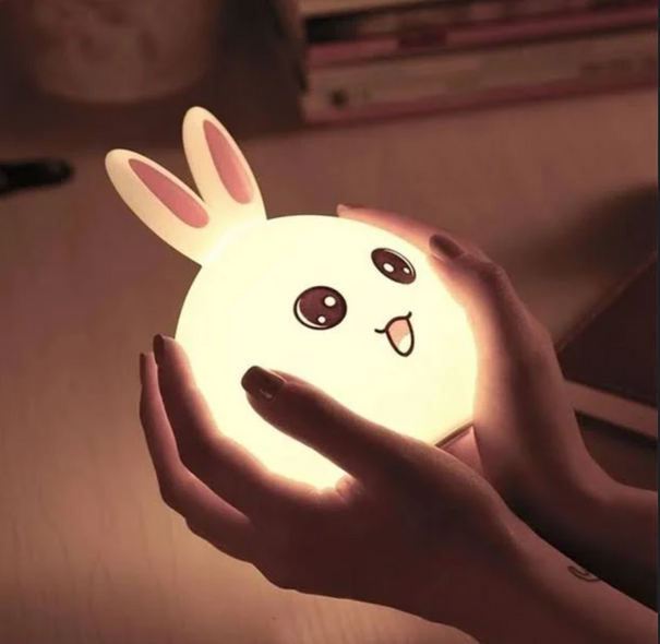 Детский ночник Rabbit Silicone Lamp LED Зайка силиконовая на аккумуляторе