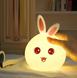 Детский ночник Rabbit Silicone Lamp LED Зайка силиконовая на аккумуляторе