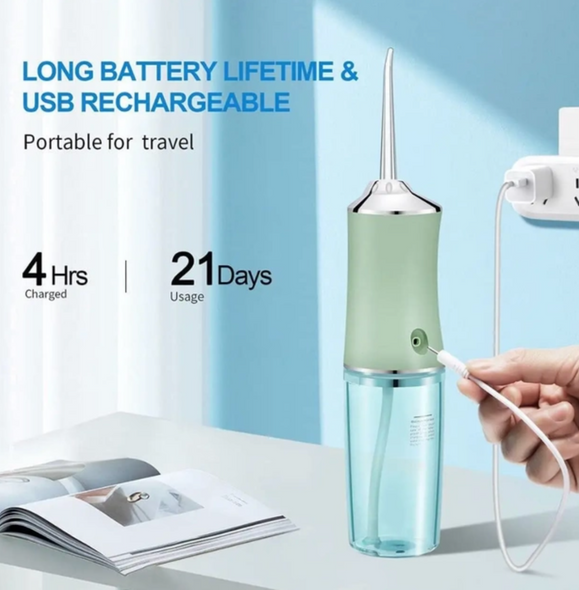 Іригатор для ротової порожнини USB 230 мл Portable Oral Irrigator / Портативний іригатор для зубів