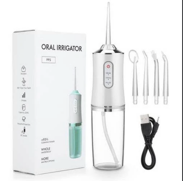 Ирригатор для полости рта USB 230 мл Portable Oral Irrigator / Портативный ирригатор для зубов