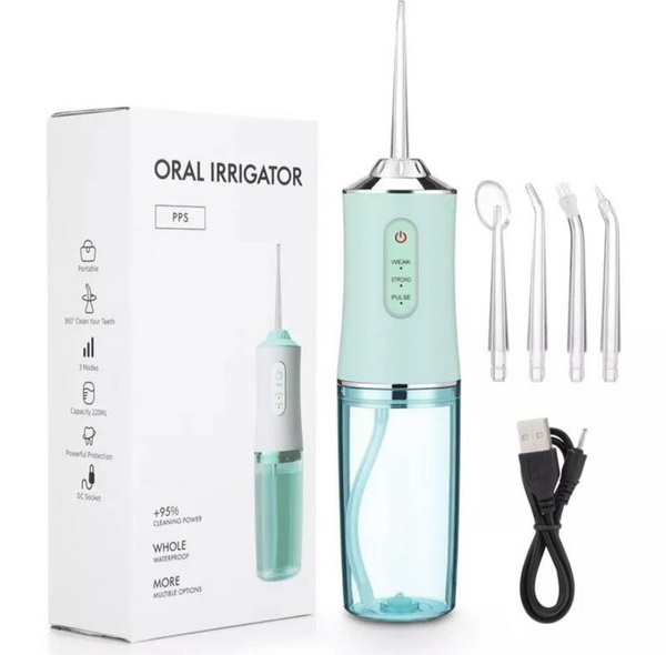 Ирригатор для полости рта USB 230 мл Portable Oral Irrigator / Портативный ирригатор для зубов