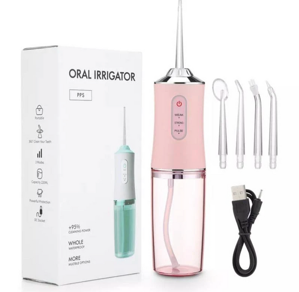 Ирригатор для полости рта USB 230 мл Portable Oral Irrigator / Портативный ирригатор для зубов