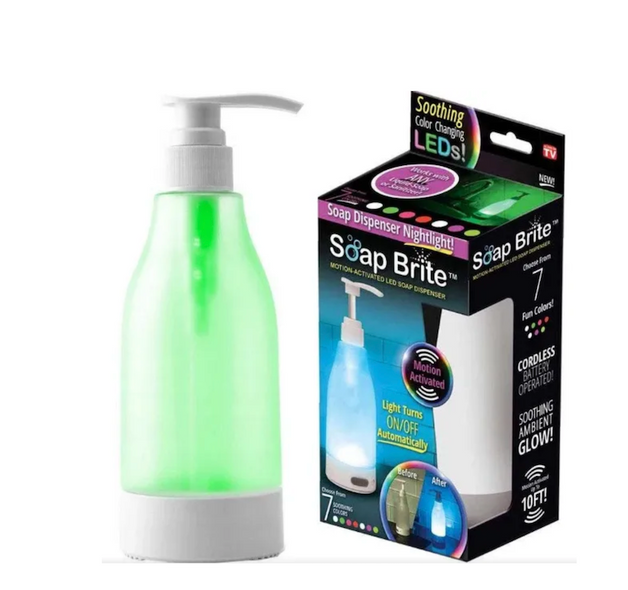 Soap Bright Nightlight Soap Dispenser Дозатор диспенсер для жидкого мыла с подсветкой