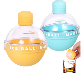 Силікона форма для льоду куля з лійкою в комплекті Bulb ice. Силіконова сфера лід для віскі та коктейлів.