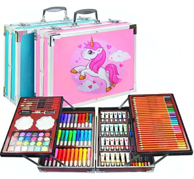 Набор для детского творчества и рисования Painting Set 145P предметов, детский набор художника для рисования