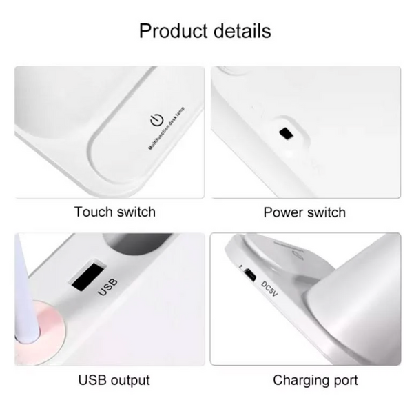 Умная светодиодная настольная лампа 3в1 с Power Bank, отличный