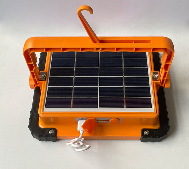 Потужний ліхтар - прожектор із сонячною панеллю та функцією Power bank Solar LED light 12000 mAH-100W