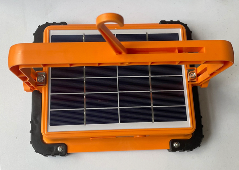 Потужний ліхтар - прожектор із сонячною панеллю та функцією Power bank Solar LED light 12000 mAH-100W