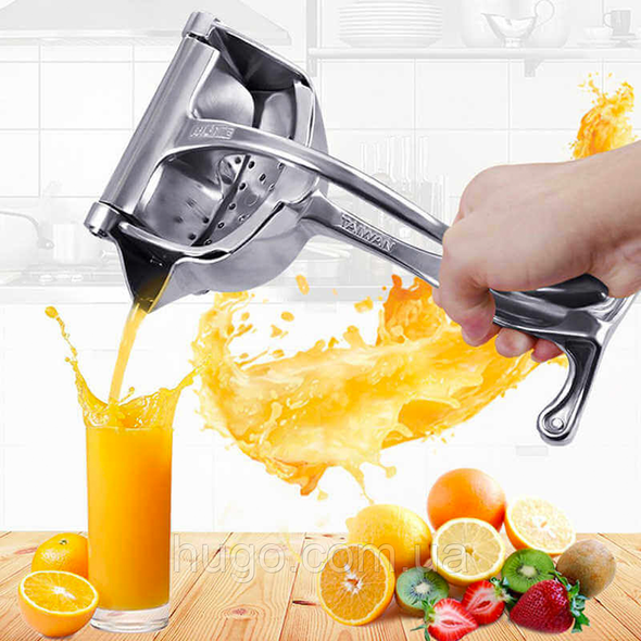 Соковитискач ручний Hand Juicer для фруктів із затискачем / Універсальний прес для фруктів