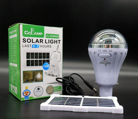 Сонячна лампочка з акумуляторною батареєю CL-028MAX / Аварійна LED лампа
