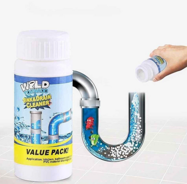 Потужний очисник для миття та зливу WILD Tornado Sink & Drain Cleaner