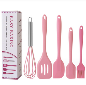 Набір кухонного приладдя KitchenWare 5 предметів Pink