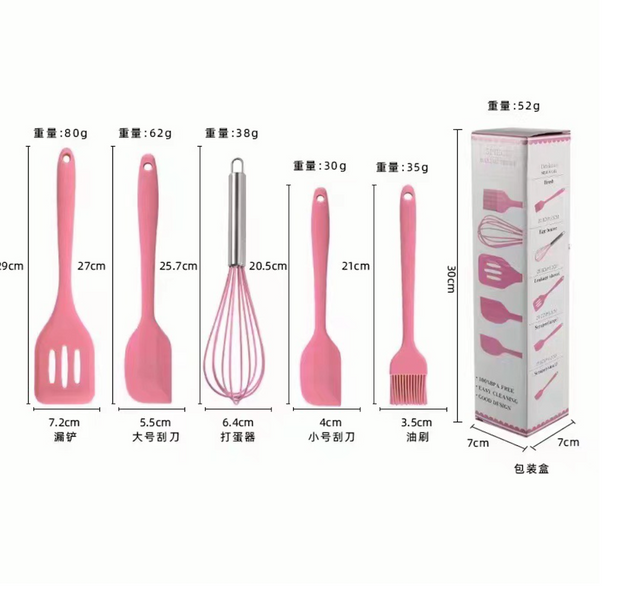 Набор кухонных принадлежностей KitchenWare 5 предметов Pink