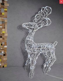 Новогодняя Фигура Олегь, высота 130 см; Уличная Гирлянда 100led