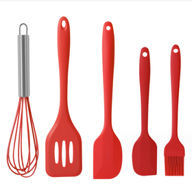 Набір кухонного приладдя KitchenWare 5 предметів Red